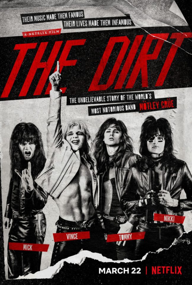The dirt: la vera storia dei Mötley Crüe, su Netflix