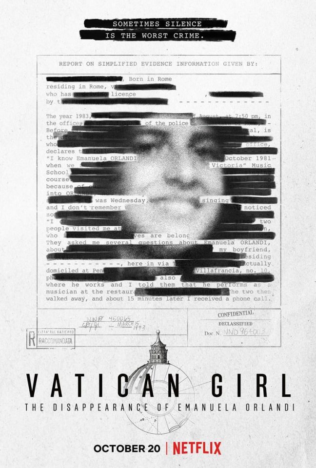Vatican Girl: la scomparsa di Emanuela Orlandi in una serie Netflix